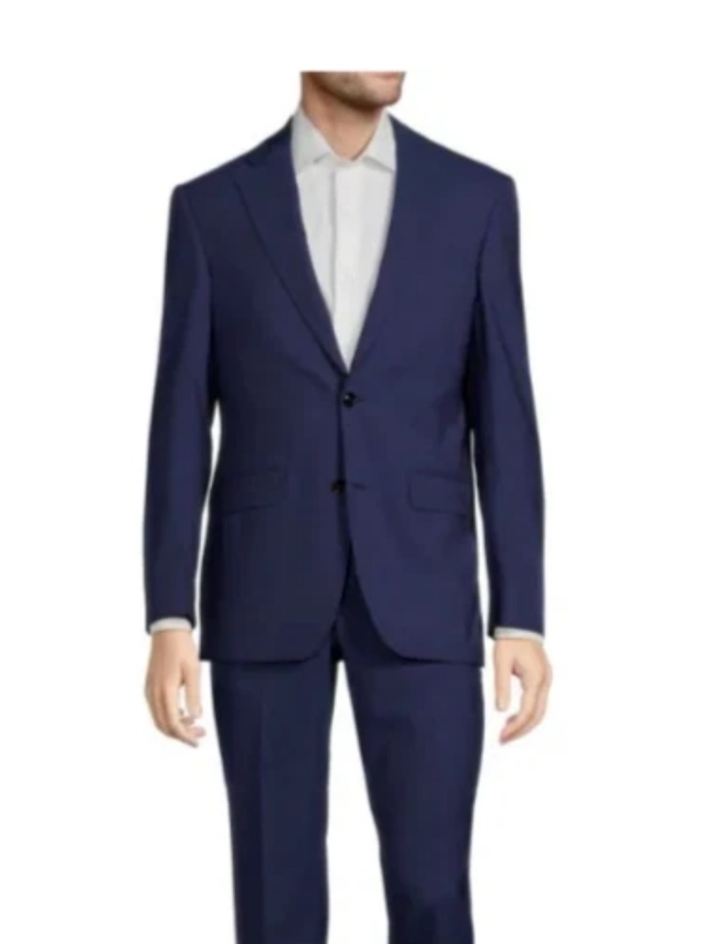 Ted Baker London Endurance 42L Navy Blue Jarrow 100% Wool Suit Jacket $898